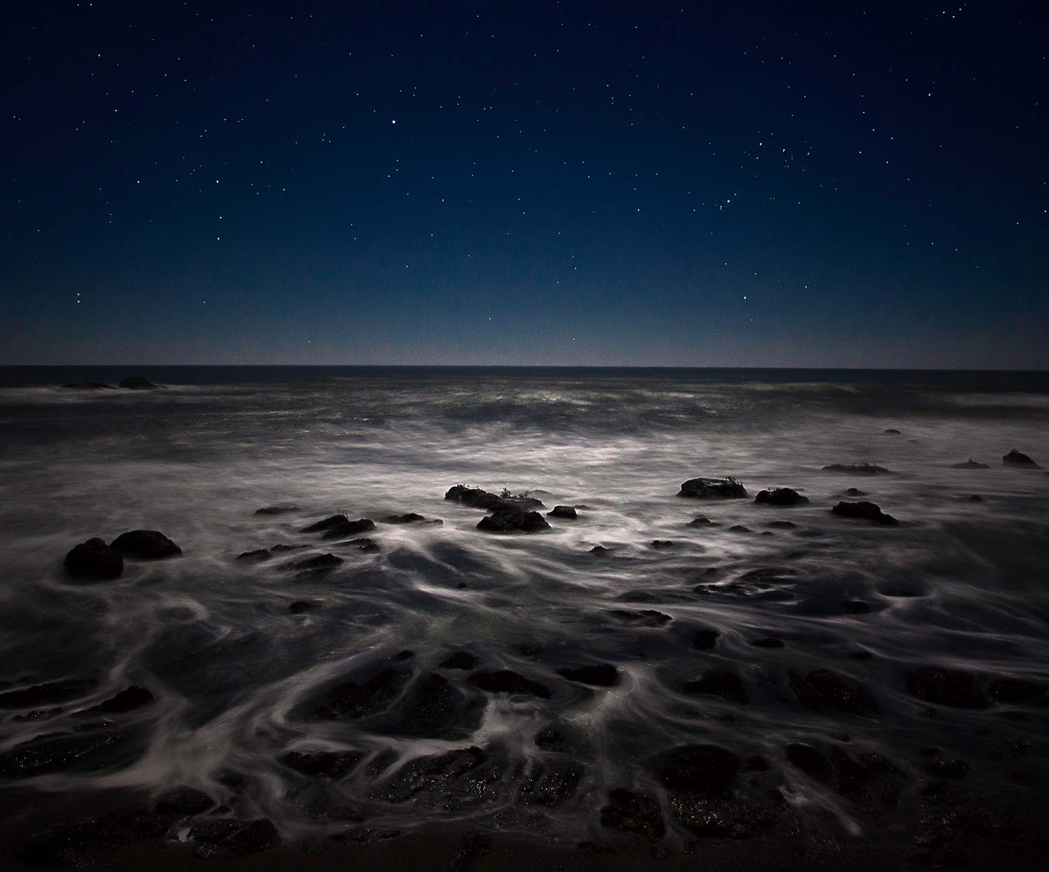 Ocean Night Photograph